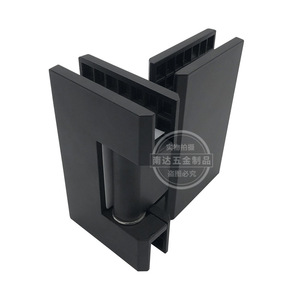 Hardware De Porta De Chuveiro Preto Fosco Porta De Vidro De Aço Inoxidável Dobradiça De Montagem Em Parede Dobradiça De Vidro Para Porta De Vidro - Product Image 5