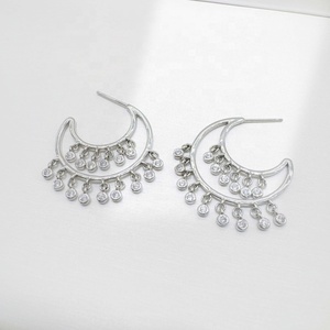 custom plata 925 sterling silver party dangling <b>earring</b> fine jewelry 2026 <b>hook</b> western ladies exaggerate bridal large <b>earrings</b> - Product Image 5