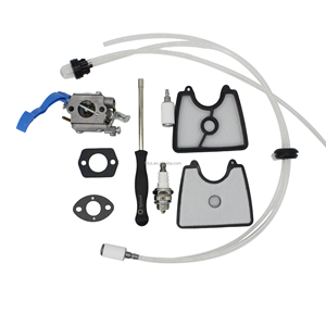 Carburateur SIMPERAC 125BV pour souffleur à feuilles <span class=keywords><strong>Husqvarna</strong></span> (125B/125BX/125BVX) - Filtre à air, tuyau d'alimentation et kit de réparation - Product Image 1