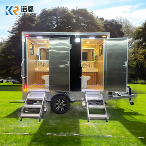 Remorque de toilettes mobiles portables pour zones de conflit, zones dangereuses extérieures, remorque de toilettes portables - Product Image 1