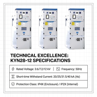 Armoire de Commutation Haute Tension KYN28-12, Armoire de Distribution Électrique 12kV 50Hz 2000A, Fournisseur Direct d'Usine