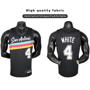 2021 San Antonio City Edition Wholesale Sublimated Basketball Jersey Men