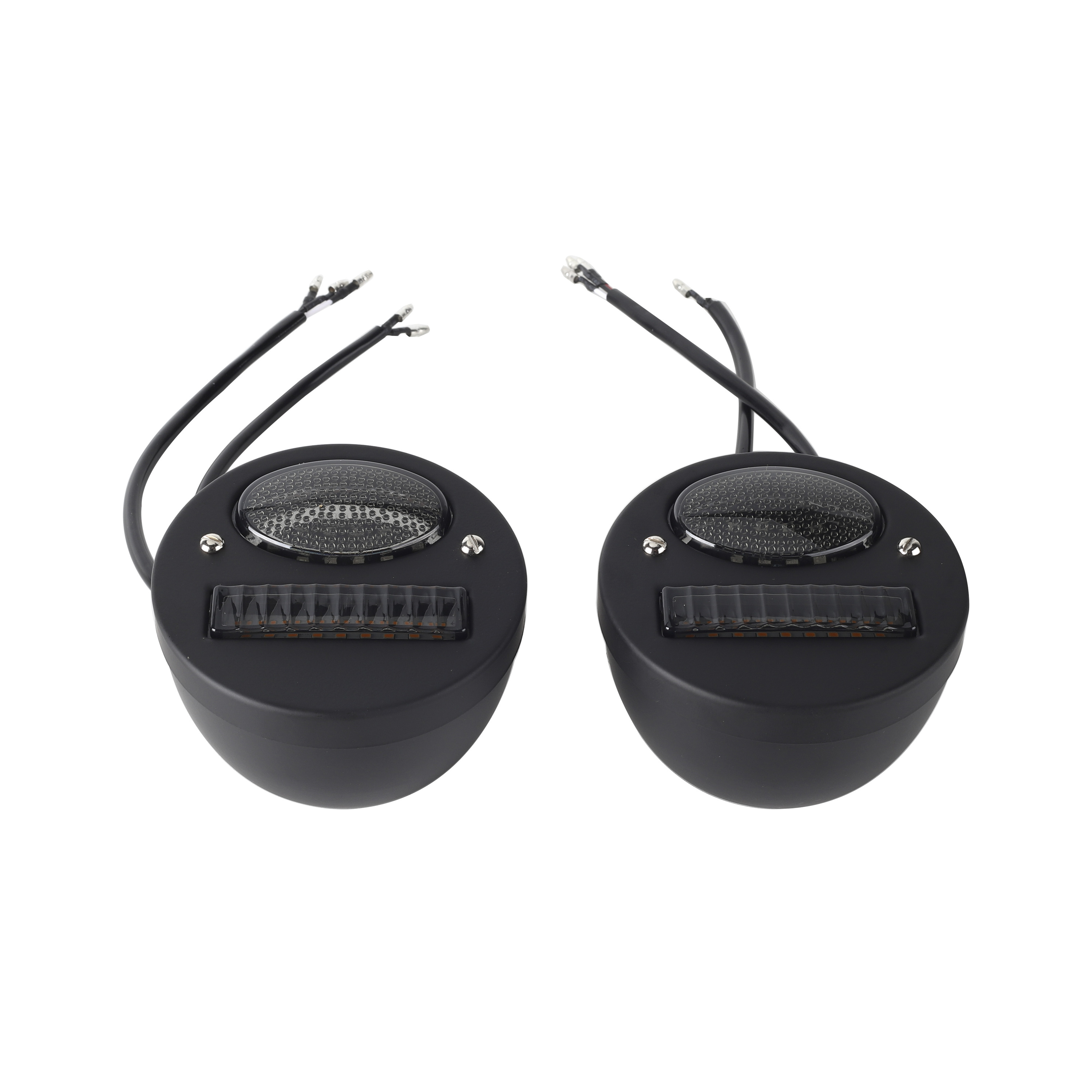 Smoked LED Motorcycle Tail Light – Turn Signal & Brake Combo For Bobber Chopper