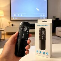 Remote Control Mouse Terbang Nirkabel Mini Smart Voice dengan Kode Bergulir, Keyboard Mini, Fungsi Otomatisasi Rumah & TV