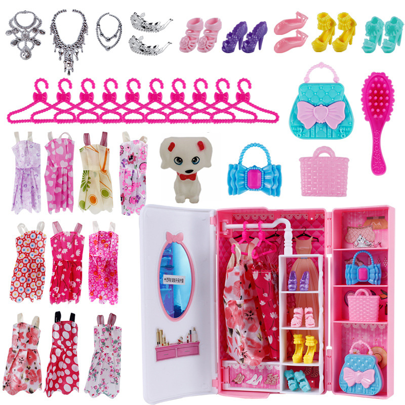 Set De 34 Prendas Y Accesorios Para Muñecas De 11,5 Pulgadas – Vestidos, Zapatos Y Ropa Casual, Regalo Ideal Para Niñas