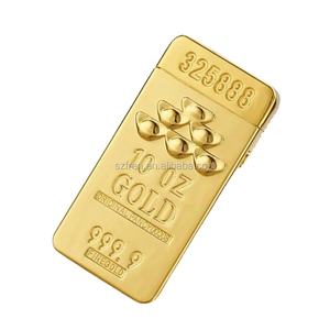 Accendino Elettrico Ricaricabile USB FREN FR-689 Antivento in Lega di Zinco con Doppio Arco a Barra d'Oro, Ecologico, con Fascio a X, Campione Gratuito - Product Image 2