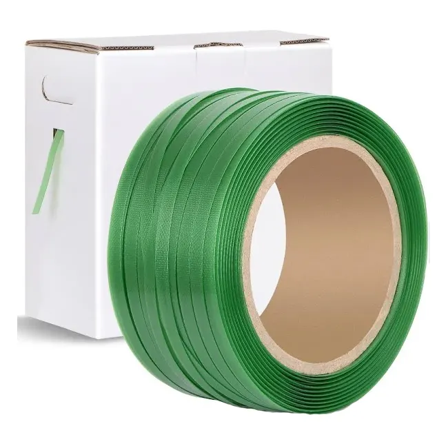 Wholesale pet strapping band pet band straps polyester strap heavy duty green pet band