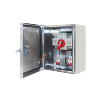 Ensemble complet de panneaux de distribution d'énergie à commande automatique à double alimentation monophasée 220V 2P 63A ATS