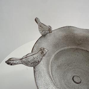 Pot de fleurs rétro en métal avec oiseaux, gris, pour plantes succulentes, décoration intérieure et extérieure pour bureau - Product Image 3