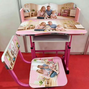 Set Tavolo e Sedie per <span class=keywords><strong>Bambini</strong></span> RHS-DC10 con Piano Bifacciale e Vano Portaoggetti, Scrivania per Attività <span class=keywords><strong>Bambini</strong></span>, Arredamento per Asilo Nido - Product Image 2