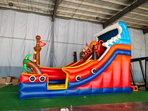 Castillo Inflable con Tobogán <span class=keywords><strong>de</strong></span> Barco Pirata y Pulpo, Combinado para Fiestas Infantiles <span class=keywords><strong>de</strong></span> Grado Comercial - Product Image 3