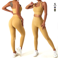 Ensemble de survêtement haute élasticité 3 pièces : veste zippée, débardeur et pantalon de yoga pour le fitness, l'exercice et la course à pied