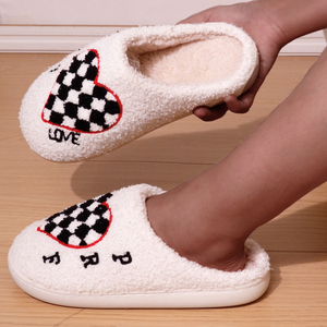 Pantuflas de Peluche con Suela de TPR para Mujer, Pantuflas de Casa para Mujer, las Más Populares, Venta al Por Mayor - Product Image 5