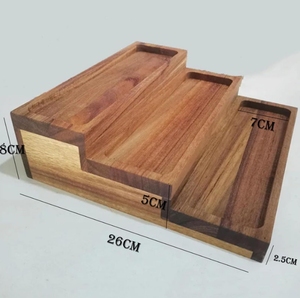 Portaspezie da cucina a tre strati in <span class=keywords><strong>legno</strong></span> <span class=keywords><strong>di</strong></span> Acacia, condimento e griglia per stendino per piatti per organizzazione <span class=keywords><strong>di</strong></span> conservazione domestica - Product Image 6