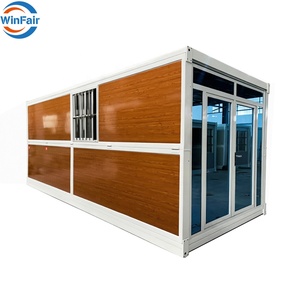 WinFair - Casa Prefabricada Moderna <span class=keywords><strong>y</strong></span> Económica, Casa Modular Plegable para la Playa, Casa Móvil Pequeña, Casa Contenedor con Paredes de Vidrio, Casa Portátil Tipo Granny Flat - Product Image 2