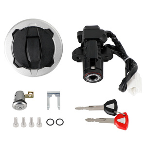 Ensemble de verrouillage de siège de bouchon de réservoir de commutateur de clé d'allumage pour Kawasaki <span class=keywords><strong>Ninja</strong></span> <span class=keywords><strong>400</strong></span> <span class=keywords><strong>Z400</strong></span> 2018-2023 - Product Image 1