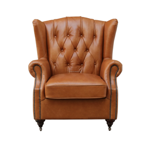 Không gian thương mại màu nâu chỗ ngồi cho không gian thương mại phong cách Mỹ cao trở lại thiết kế truyền thống da - Product Image 1