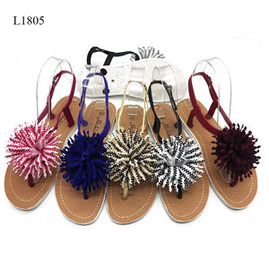 Новая модель, пластиковые уличные тапочки, обувь, повседневные красивые сандалии для девочек - Product Image 6