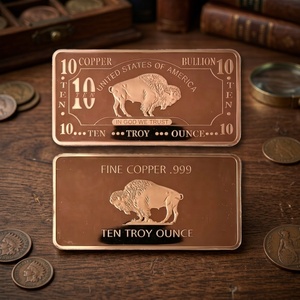 Pièce de monnaie Buffalo en cuivre fin 999 9999, 10 oz, cuivre pur, bison américain, objet de collection - Product Image 2