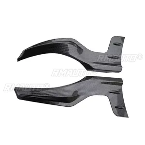 Mugen MU Style <b>Car</b> Rear Bumper Corner Extension <b>Diffuser</b> Aprons for 2022-2024 11th Gen Honda Civic Hatchback Carbon Fiber Style - Product Image 6
