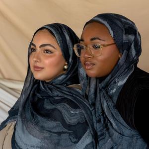 Tùy Chỉnh Thiết Kế Mới 2025 Viscose Dệt Của Phụ Nữ Thoáng Khí Phương thức Hijab Cho Malaysia Hồi Giáo Phụ Nữ - Product Image 1