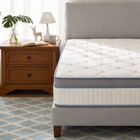 Matelas à ressorts ensachés en mousse, matelas de lit d'hôtel, confort, haute élasticité et bonne résilience, design sans odeur
