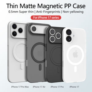 Custodia Protettiva Ultra Sottile Magnetica Anti-Impronta Opaca Effetto Pelle per Serie 17 Pro Max/16/15/14 Pro Max PP - Product Image 2