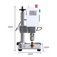 Machine semi-automatique de sertissage et de scellage pneumatique pour flacons en aluminium et verre de 13 mm, 15 mm, 20 mm, pour parfums O-range