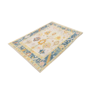 Hand Knotted Modern Floral Oushak Wool <b>Rugs</b> Custom 6x9 <b>Runner</b> Area <b>Rugs</b> in Sizes 8x10 9x12 10x14 for Home Hallway Living Room - Product Image 1