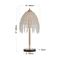 Lampe de table en cristal doré de 19 pouces, élégante lampe de chevet moderne pour salon et chambre à coucher, livraison gratuite depuis les États-Unis