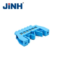 Bloc de jonction série JHS03 6P bleu/vert/blanc avec barre neutre en cuivre pour mise à la terre
