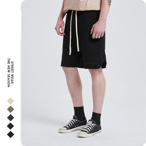 Men's Retro High Street Sports Cotton <b>Shorts</b> Factory Stock Summer Collection Eco-Friendly Hip-Hop Loose Five Pant Elastic <b>Waist</b> - Product Image 3