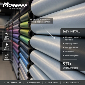 <span class=keywords><strong>Film</strong></span> de protection de peinture (PPF) TPU aliphatique vert mat effet démon, auto-réparant, anti-jaunissement, anti-rayures, hydrophobe, pour carrosserie automobile, direct usine - Product Image 6