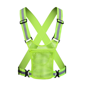 Gilet esterno in esecuzione per telefono con cinture riflettenti ad alta visibilità <span class=keywords><strong>abbigliamento</strong></span> di sicurezza elastico - Product Image 1