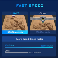 Graveur laser DIY pas cher à 2 axes 40040pro, machine de gravure laser miniature 5,5w/10w avec contrôle Grbl