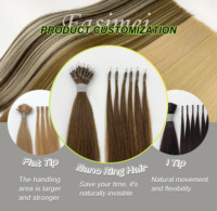 Extensions de cheveux naturels Remy européens à cuticules alignées, micro-anneaux, prix de gros Usine de cheveux humains Heze/Juancheng