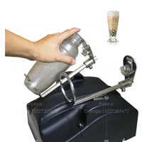 Machine à mélanger le lait en acier inoxydable, avec minuteur, 10 vitesses, appareil à Double tête pour thé à bulles