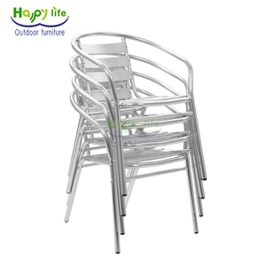 <span class=keywords><strong>Chaise</strong></span> empilable en <span class=keywords><strong>aluminium</strong></span> d'extérieur, mobilier <span class=keywords><strong>de</strong></span> café, <span class=keywords><strong>jardin</strong></span>, restaurant, mobilier moderne, chaises <span class=keywords><strong>de</strong></span> salle à manger pour événements - Product Image 3