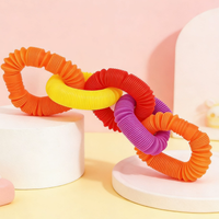 Tube télescopique en PP de 19 mm, jouet anti-stress arc-en-ciel éducatif pour jeunes (15-35 ans) garçons et filles, directement de l'usine