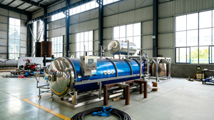 Autoclave à pulvérisation d'eau statique pour <span class=keywords><strong>bocaux</strong></span> <span class=keywords><strong>en</strong></span> <span class=keywords><strong>verre</strong></span> et contenants <span class=keywords><strong>en</strong></span> plastique, stérilisateur à pulvérisation d'eau pour la stérilisation alimentaire dans l'industrie agroalimentaire - Product Image 2