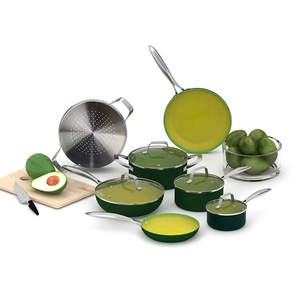 <span class=keywords><strong>AXA</strong></span>, 11 piezas, juego de utensilios de cocina ligeros forjados, sin PFAS, revestimiento de cerámica saludable, manijas ultra antiadherentes y frescas - Product Image 1