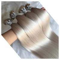 Extensions De Cheveux Nano De Luxe Pointe Russe Nano Anneau Blonde Vraies Extensions Brutes De Cabello Humano Extensions De Cheveux Humains Naturels
