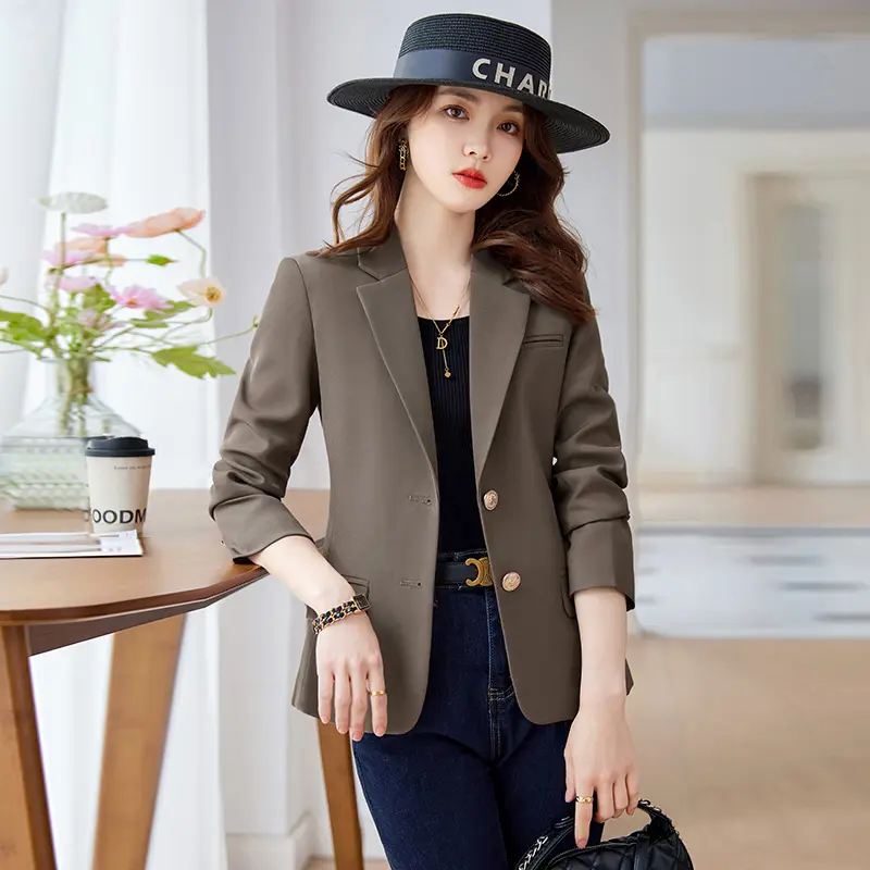 New women clothing plus size coats formal custom women's suit logo office lady blazer