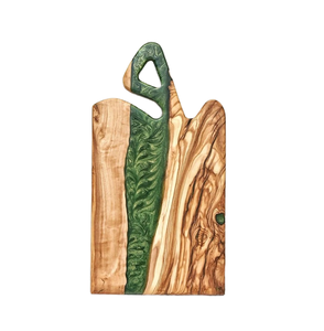 Tabla de Cortar de Madera y Resina de Lujo, Tabla de Cortar de Madera de Olivo y Resina Epoxi, Tabla para Cortar Frutas y Verduras, Tabla para Servir - Product Image 2