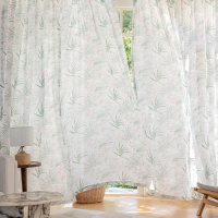 Cortinas Transparentes con Estampado Geométrico a Precio de Fábrica, Cortinas Modernas para Dormitorio, Tratamientos de Ventana con Luz Suave