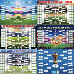 Affiche <span class=keywords><strong>du</strong></span> <span class=keywords><strong>calendrier</strong></span> de la <span class=keywords><strong>Coupe</strong></span> <span class=keywords><strong>du</strong></span> <span class=keywords><strong>monde</strong></span> de football, collection 48 équipes, impression numérique 2-en-1, matériau polyester, pour décoration murale de bar, toile de fond pour la maison - Product Image 6