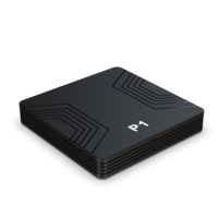 Boîtier TV P1 Personnalisable Lecteur Multimédia 2 Go 16 Go BT Télécommande Vocale Android 15 WIFI 5G Boîtier Décodeur 4K