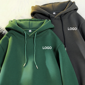Custom Logo Oversized <b>Pullover</b> Hoodie <b>Men</b> Cotton Fleece Hooded Sweatshirt Breathable Streetwear for Autumn - Product Image 1
