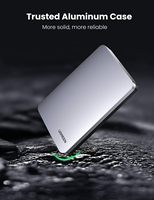 Boîtier de disque dur USB C UGREEN pour SSD/HDD SATA 2,5 pouces, adaptateur USB C vers SATA en aluminium, USB 3.1 Gen 2, prise en charge UASP SATA III