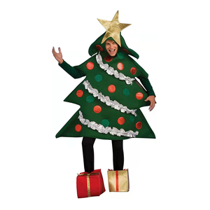 Conjunto de Disfraz de Árbol de Navidad, Sombrero de Estrella para Niños y Adultos, Traje de Cosplay para Fiestas Familiares, Suministros para Festivales, Sombrero de Navidad - Product Image 2